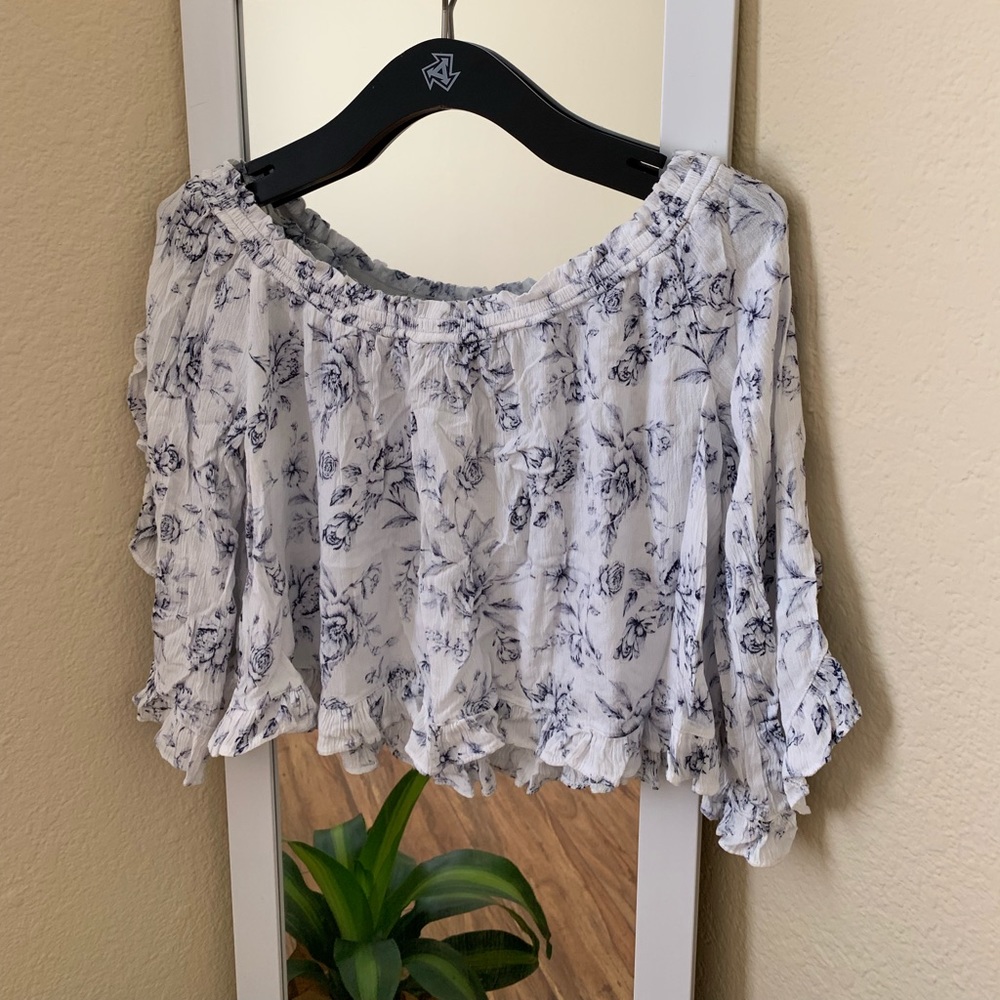 White off the shoulder blouse
